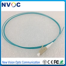 30 шт./лот, 10 г, OM3-150, LC/UPC 1 м волоконно-оптическая косичка, мм, 50/125, симплексный ПВХ 0,9 мм 1 метр, многомодовая LC/UPC волоконная косичка