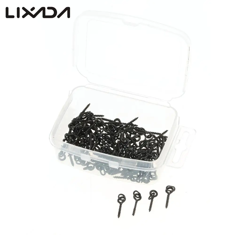 

100pcs Carp fishing hook stoper with 14mm boilie bait screw with round link loop easy run ring accessories of carp fishing