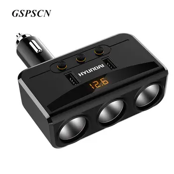 カー修正された車の充電器デュアルusb高速充電QC3.0 2.4A車の充電器とブルーライト三菱