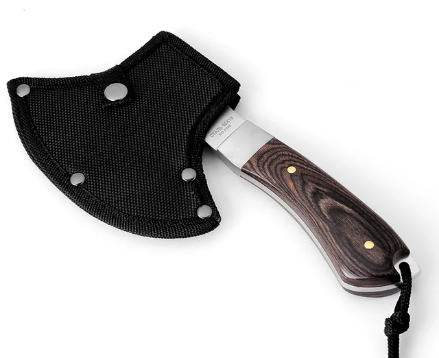 KKWOLF Outdoor Portable Axe Camping Survival Tactical Axe Chop bone knife Stainless Steel Fixed Knife Sharp Utility Multi Tool