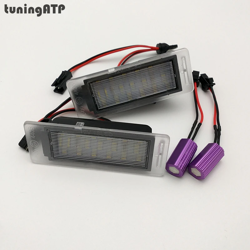 LED Number License Plate Lamp Assembly For Opel Vauxhall Insignia A