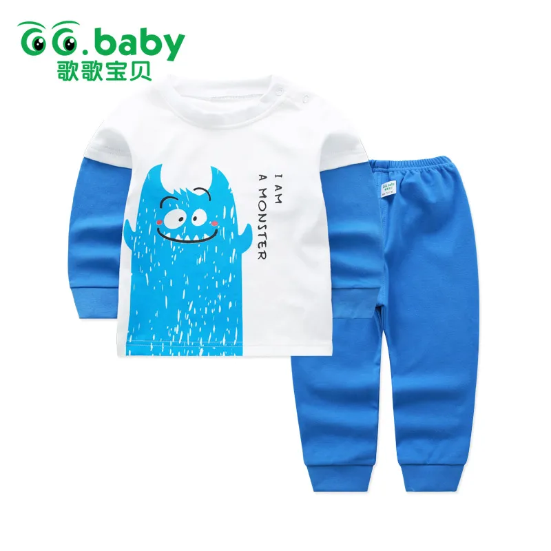 

Spring Newborn Baby Boy Pajamas Set Infantil Baby Clothing Sets Boys Sleeping Suits Monster Spring Pajamas Boy Pants Set Clothes