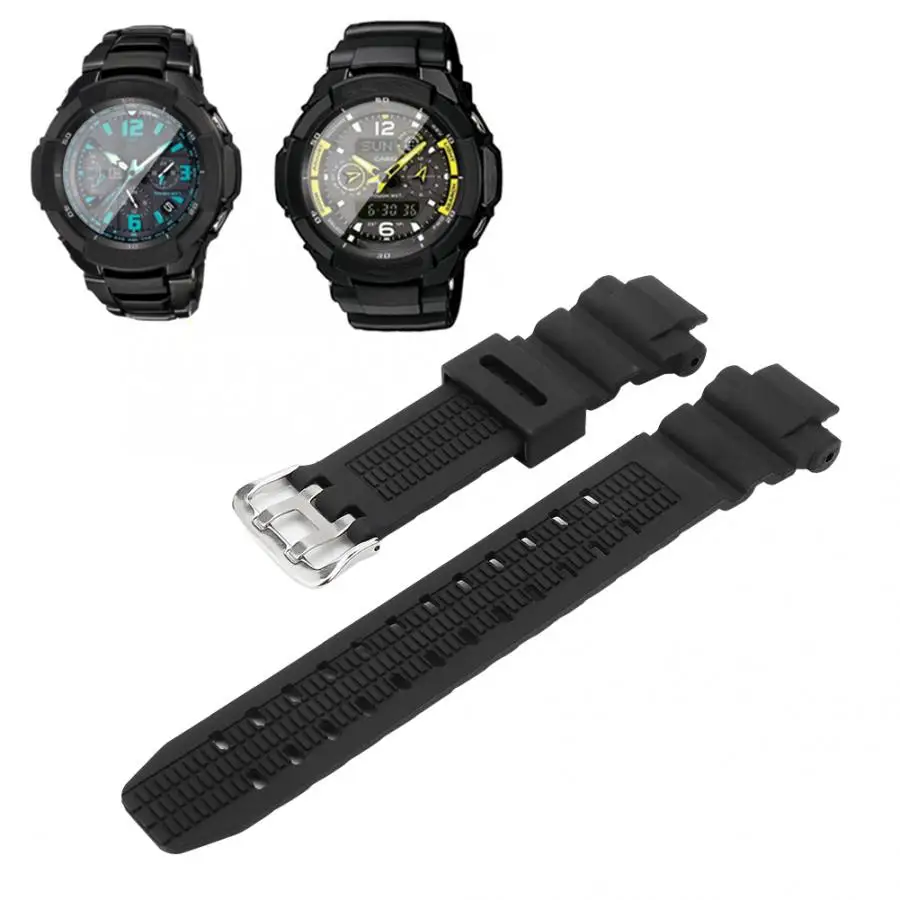 Ремешок для часов из искусственной кожи черный подходит G SHOCK GW2000 GW3000b GW3500b