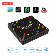 H96 MAX H2 HD TV Box Android 7.1 4G DDR3 32G eMMC RK3328 Quad Core 4K Media Player VP9 HDR10 USB3.0 5G WiFi BT 4.0 Set-top Box