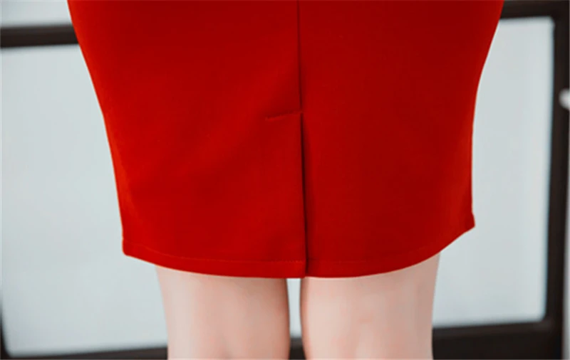Tcyeek Женская юбка-карандаш офисные женские весенне-летние однотонные рабочие юбки Элегантная короткая юбка женская профессиональная одежда LWL306