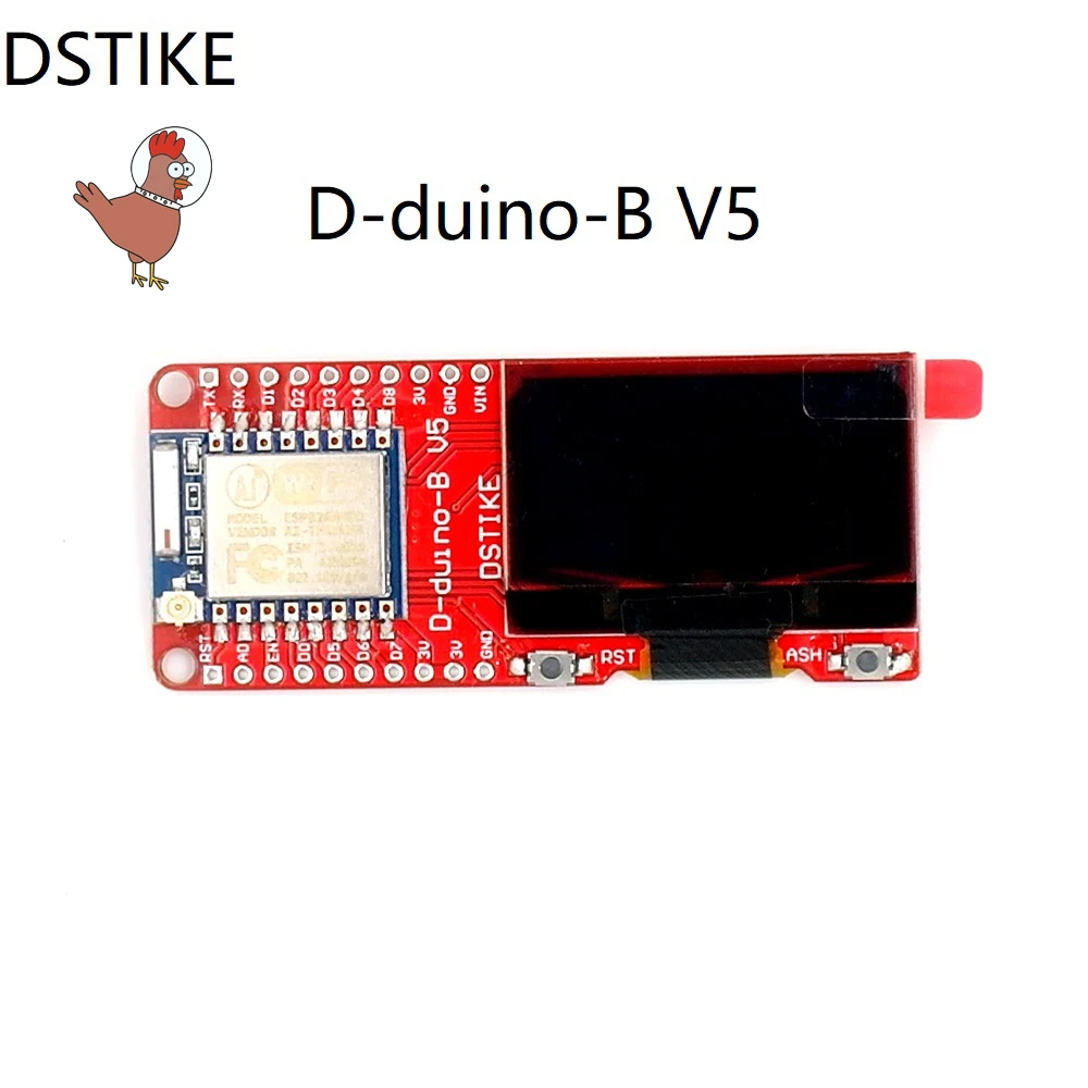 preço DSTIKE Wi fi Monitor de Pacote (Preflashed D duino B V5) ESP8266 + OLED + Antena 2dBi ESP 07 IOT NodeMCU Development Kit de Rádio Sem Fio