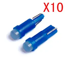 Автомобильный свет, светодиодные фары для автомобиля 10 шт. T5 Cob Светодиодная лампа белого света СИД автомобильный светильник для чтения на дверь автомобиля многоцветный