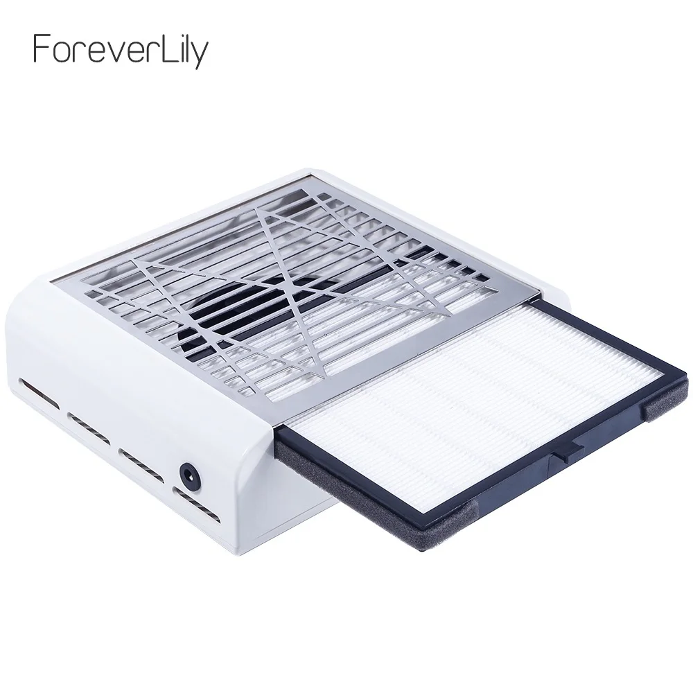 Coletor de pó Quente Unha Máquina Manicure Sucção Broca Poeira Sujeira Profissional Poderoso Aspirador pó Ventilador 40 w