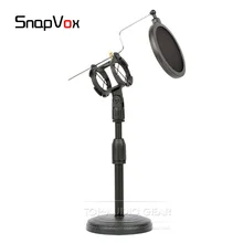 Настольный микрофонный Стенд+ амортизационный поп-фильтр для SENNHEISER E614 E91 E 614 914 музыкальный инструмент лобовое стекло микрофона