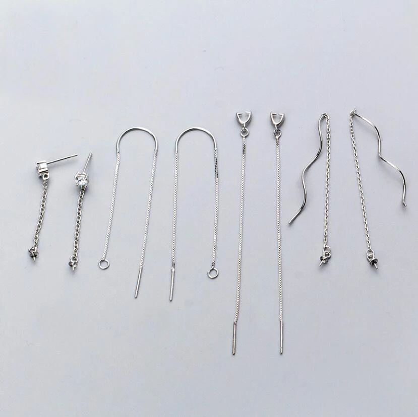 925 Твердое Стерлинговое Серебро, Нитевдеватель, висячие серьги ...