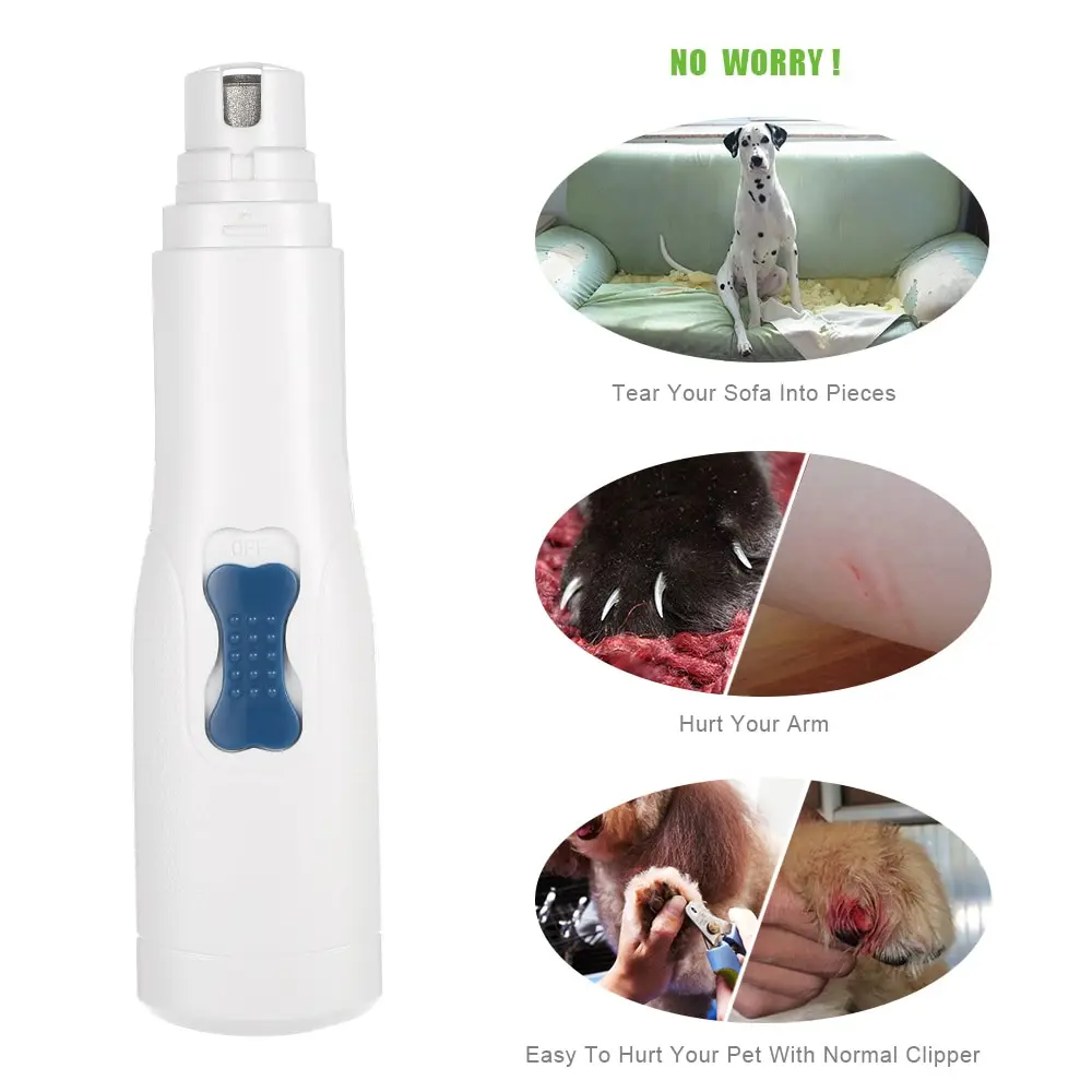 

Pet Nail Grinder Electric Nails Grooming Tool Pet Nail File Gentle Paws Grinding Clipper Trimmer for Dogs Cats
