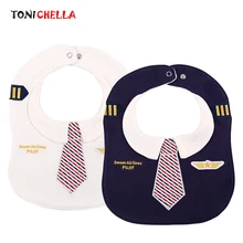 Детские нагрудники из хлопка водонепроницаемый мультфильм форма пилота шаблон слюнявчик полотенце для мальчиков девочек младенцев нагрудник для кормления CL5248