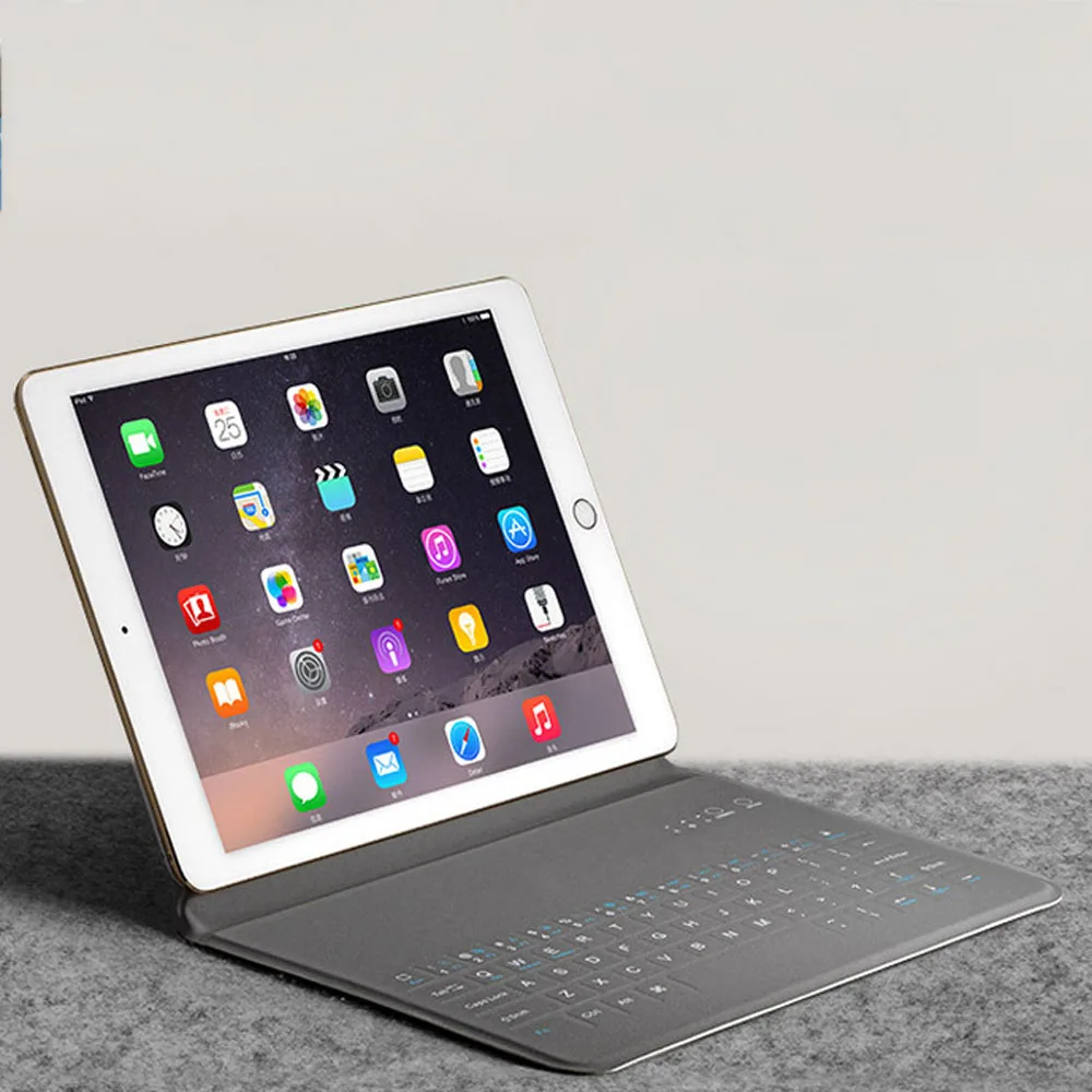 

Mini Wireless Bluetooth Keyboard Case For New iPad 9.7 2018 2018 Rechargeable Tablet PU Stand Cover For iPad Air 1 2 Pro 9.7