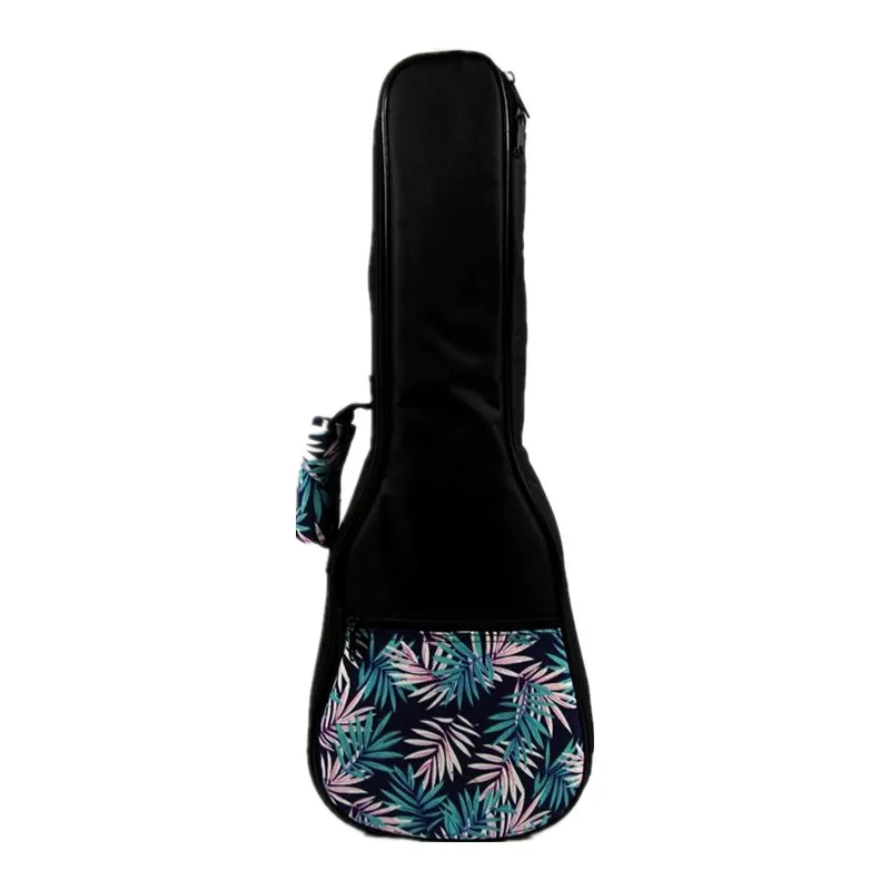 Vintage 21 23 24 26 inch soprano concert tenor ukulele soft bag blue leaves case gig padded pattern creative gifts kids girl boy