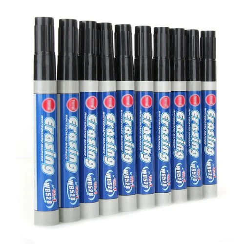 

BLEL Hot 10 PCS Toyo WB528 Black Erasable Whiteboard Pen Water Pen