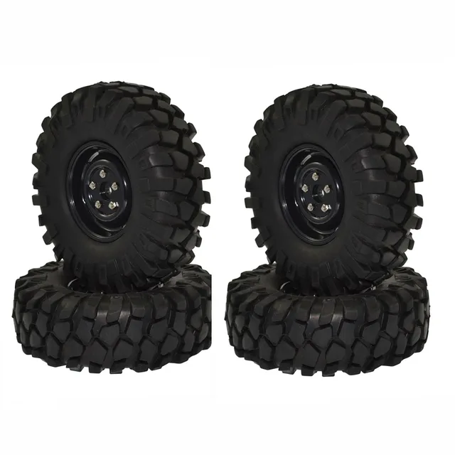 Best Price 1/10 RC Rock Crawler 1.9" 108mm Tires and Wheels for Axial SCX10 RC4WD D90 1:10 Rc Crawler  Car
