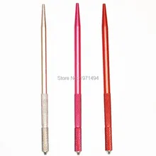 Новое поступление, 50 шт., 3 цвета, тату, ручная, противотуманная, глазная, коричневая ручка, корейский стиль, плавающие брови, ручка для татуировки, Полуперманентная ручка для макияжа