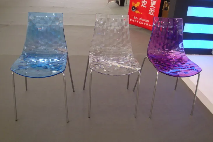 Минималистический современный дизайн прозрачное сиденье стальная металлическая ножка основание обеденный стул со спинкой популярные красивые прозрачные стразы Chair-2PCS