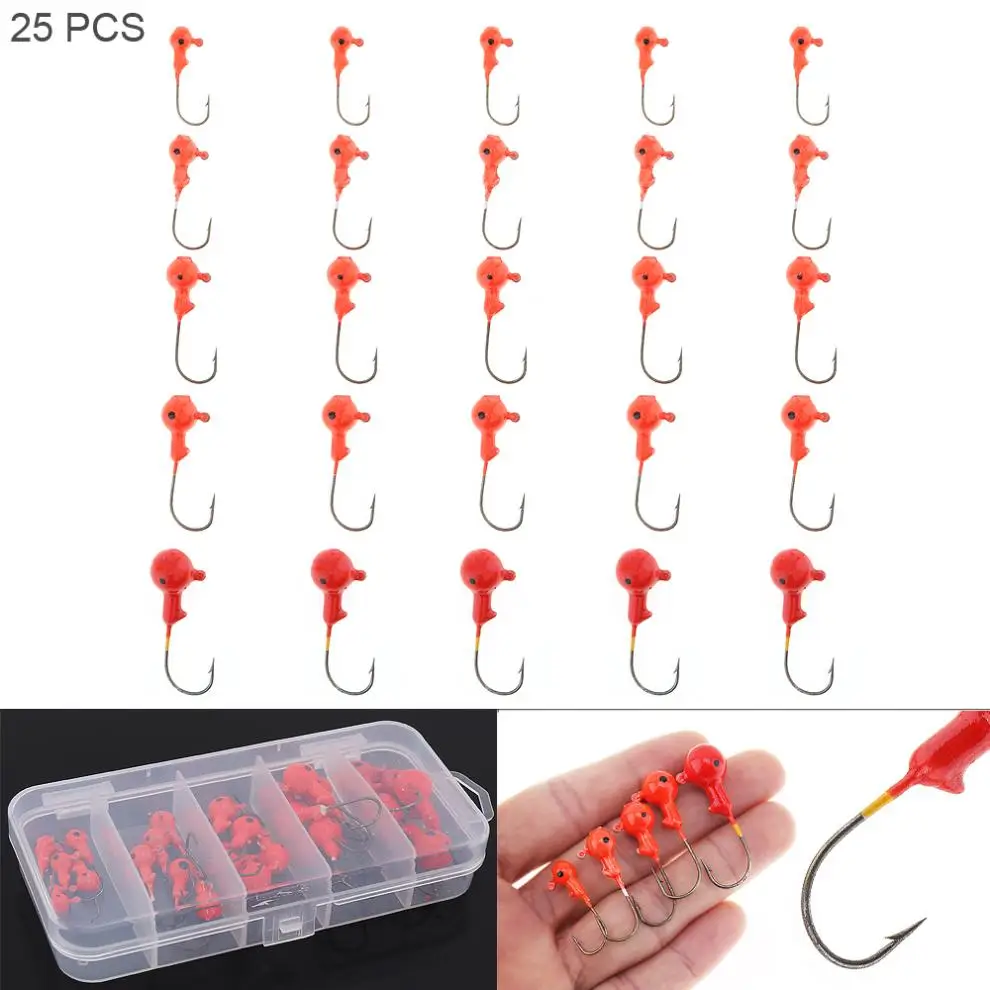 

25pcs Crank Lead Jig Head Fishing Hook 1.75g 3.5g 5g 7g 10g fishing hook soft lure baits soft worm fishing tackle accessories