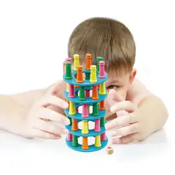 3D головоломки Пизанская башня интересные стека музыка блоки пазл стек высокие родитель-ребенок игрушки