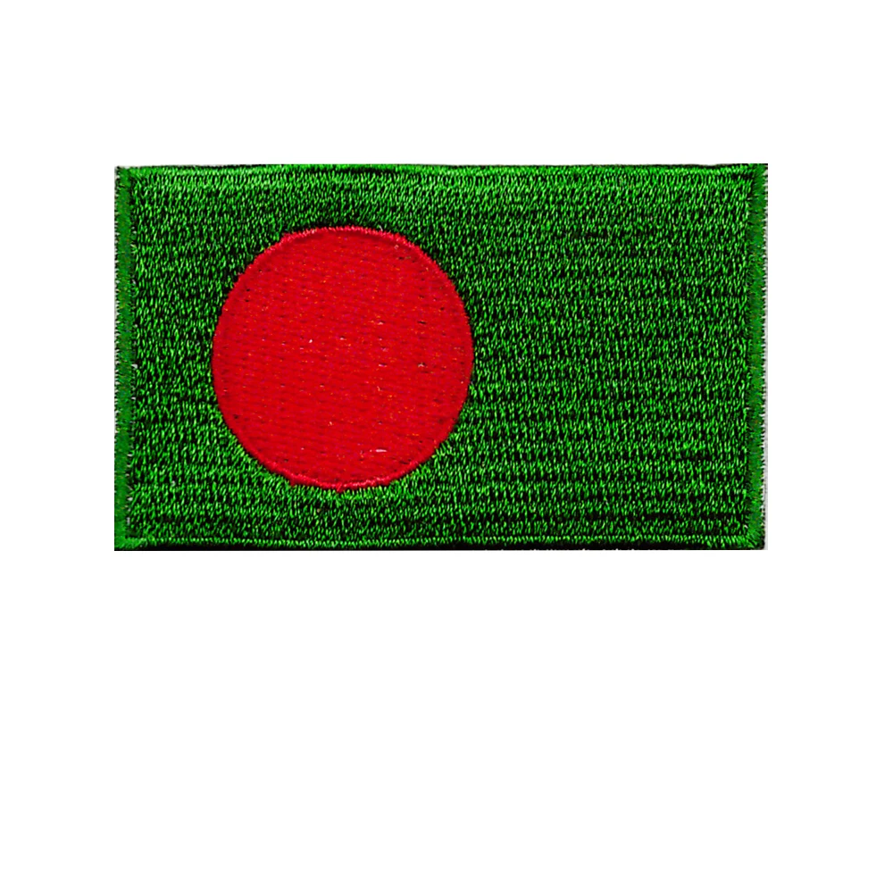 Азиатский флаг вышивка железа на патчи аппликация на одежду стикер
