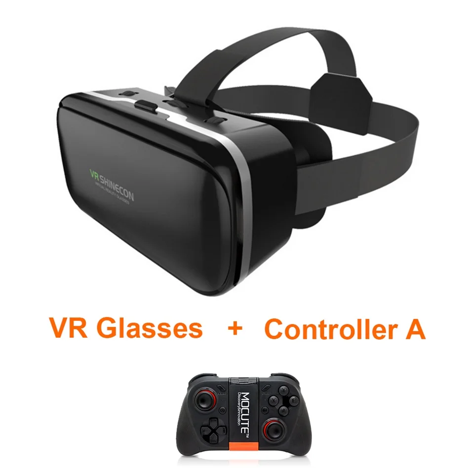 VR shinecon 6,0 3D очки коробка google картон очки виртуальной реальности VR гарнитура для 4,5-6,0 дюймов ios Android смартфон - Цвет: VR-6.0-Mini-050