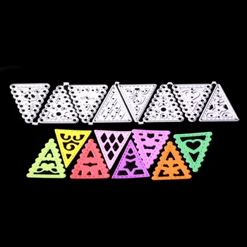 

Triangle Metal Cutting Dies for scrapbook Stencils for Craft Paper DIY Scrapbooking new dies Cut Template
