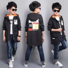 Новинка года, детская одежда весенняя куртка для мальчиков детская ветровка, длинная Корейская рубашка для больших мальчиков весенняя одежда для мальчиков