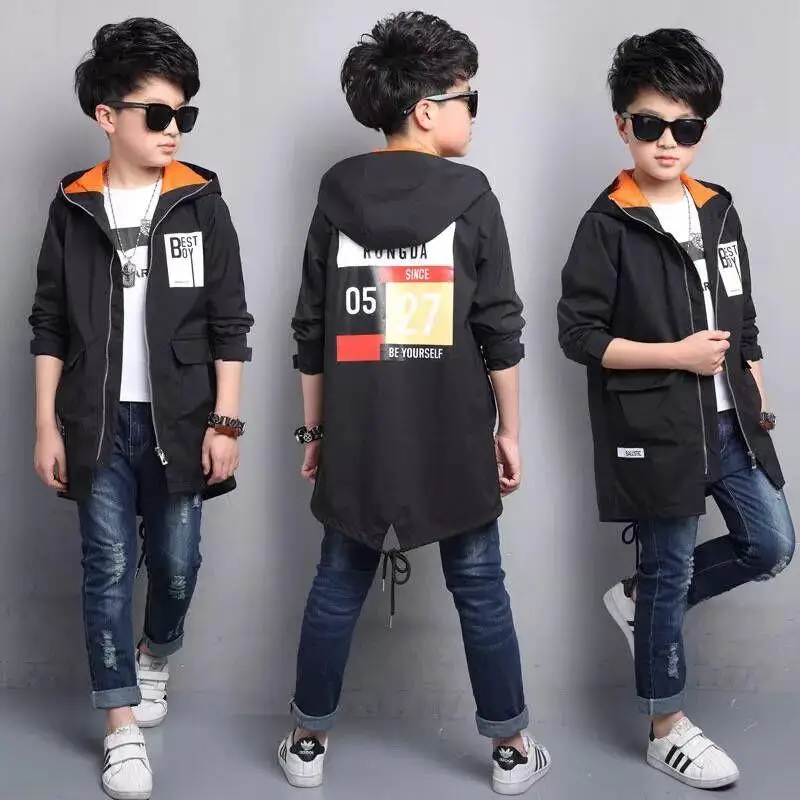 Новинка 2019, детская одежда, весенняя куртка для мальчиков, детская ветровка в длинном разрезе, Корейская рубашка для мальчиков на весну|children's windbreakers|spring boys jacketsboys jacket | АлиЭкспресс