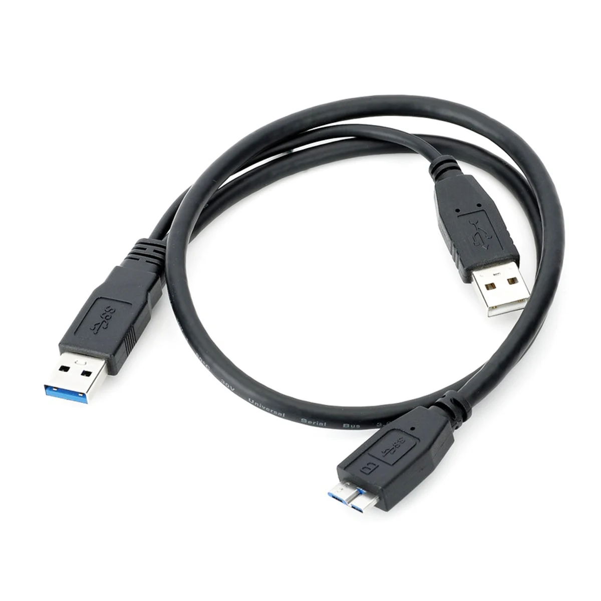 

Chenyang Dual USB3.0 A Type Male to Micro-B USB 3.0 Y Adapter Cable Converter with Extra Power 4.8 Gbps for Mobile
