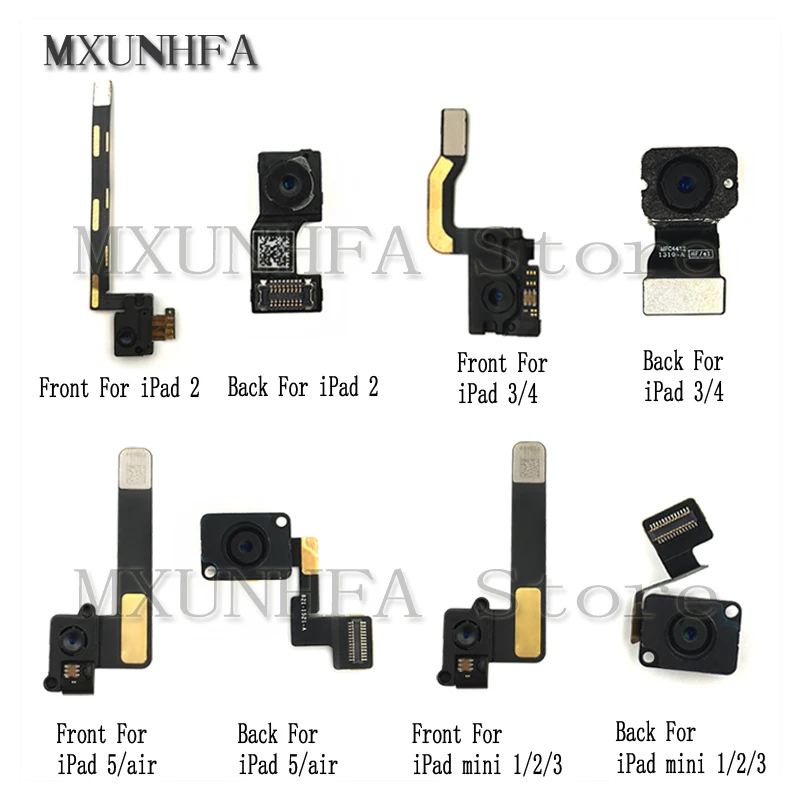 Большая задняя камера гибкий модуль объектива основная передняя сторона маленькая камера гибкий кабель для iPad Air Mini 1 2 3 4 5 6 CDMA 4G 3g версия