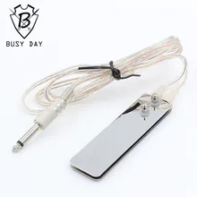 1 шт. мини с ножками из нержавеющей стали Педальный переключатель контроллер Татуировка блок питания Footswitch и 5ft шнур для тату аксессуары инструменты