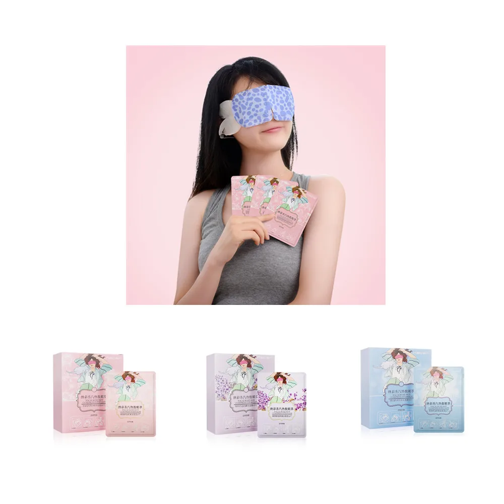 

8Pcs/Lot Steam Eye Mask Lanveder Rose Steam Eyeshade Sleep Relaxing Enjoying Sleeping Assistant Anti Aging Eye Care
