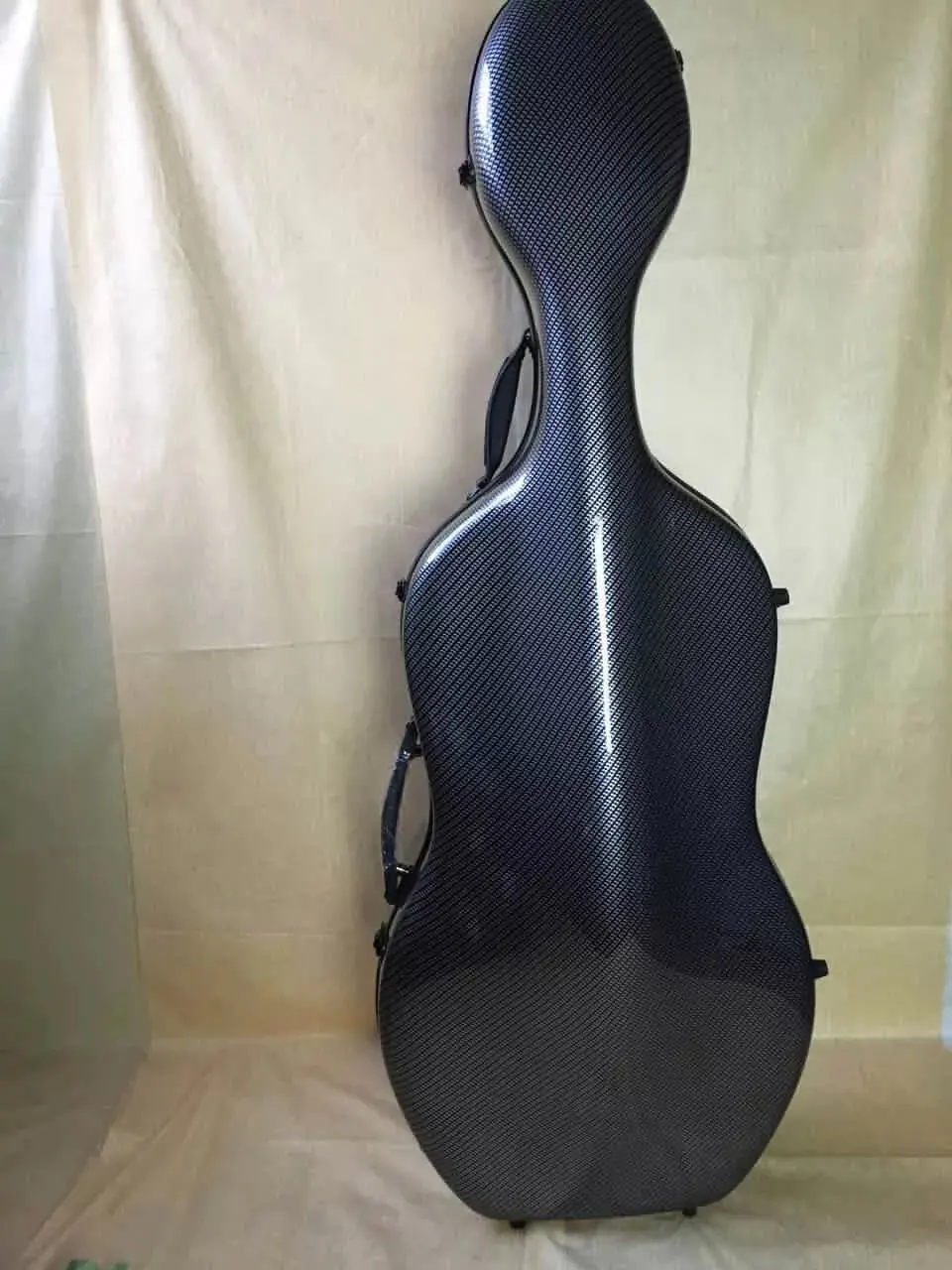 high quality carbon fiber cello case /wheells 4/4 , cello casein