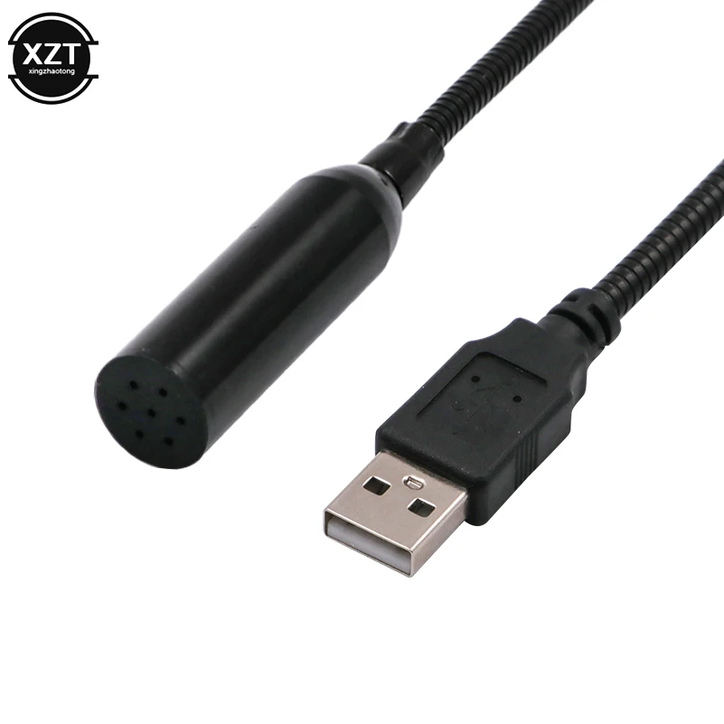 Мини USB 2,0 Микрофон Портативный Регулируемый микрофон Анти-шум аудио адаптер для ноутбука/ПК/MSN/Skype