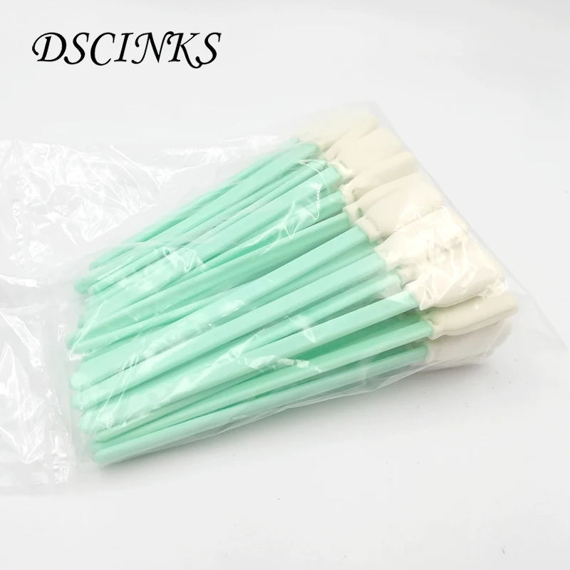 

50 Pieces/Lot Printer Ink Brush Swab for HP for Epson for Mimaki Printer Printhead Brush Cleaner for Water Based Ink Cleaner