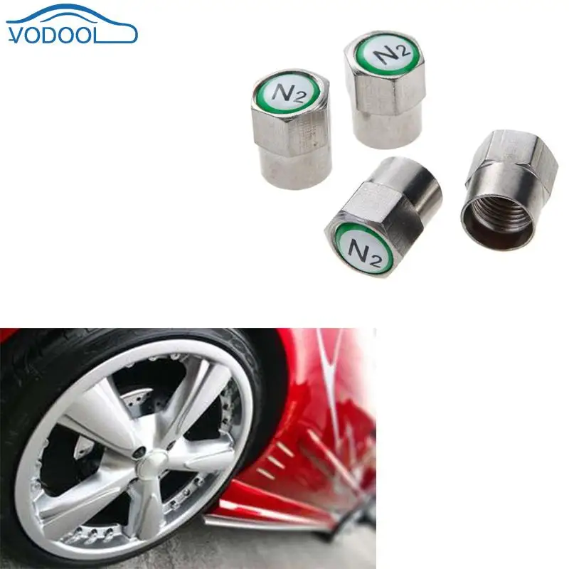 4pcs Chrome Plated Copper Car Wheel Tire Tyre Valve Stem Caps Dust