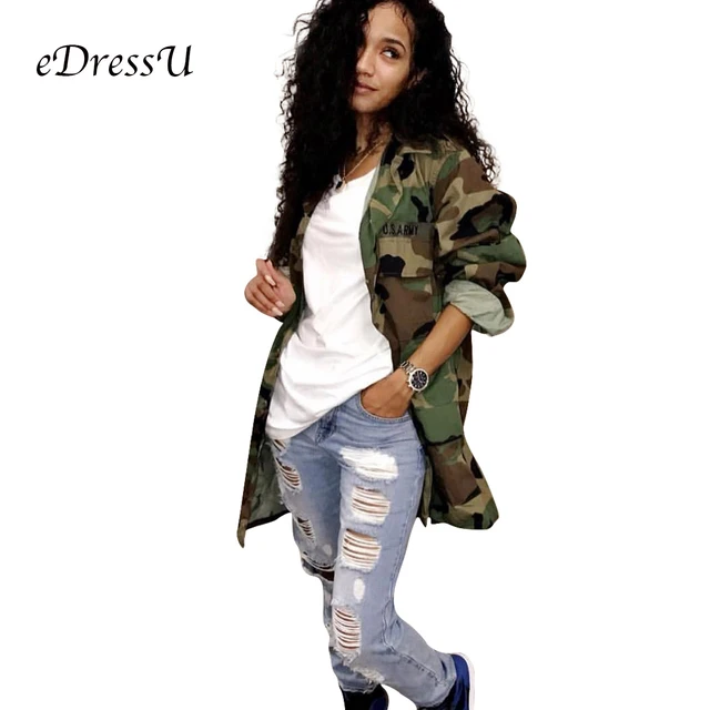 Women 2022 Spring Vintage Camouflage Army Green Zipper Button Jackets  Blouses Outwear Coats Blouses female Jacket Wholesale Y298 - AliExpress