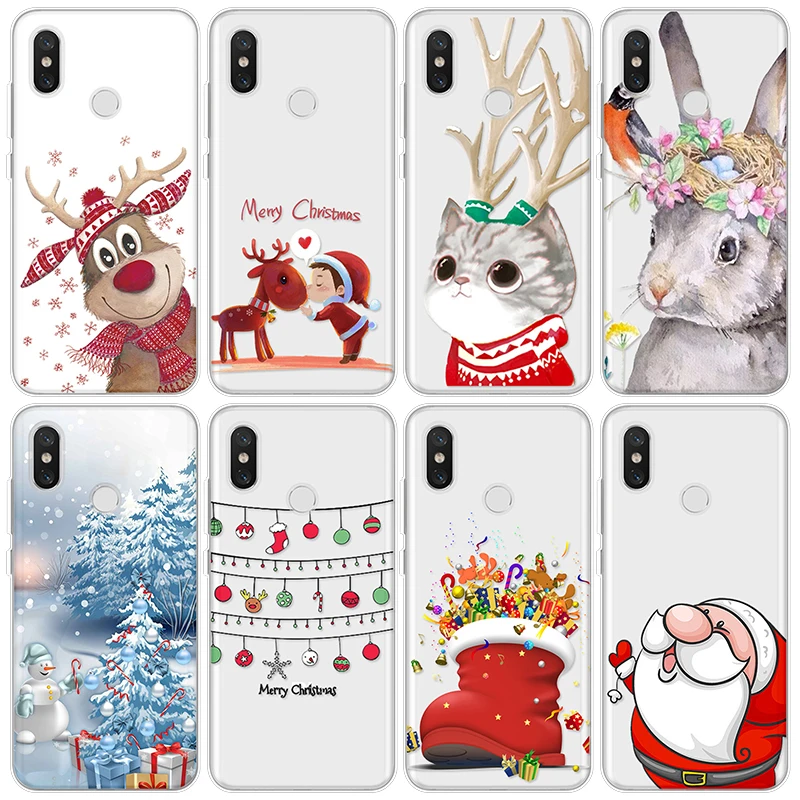 

Merry Christmas Case For Xiaomi Mi 8 A2 Lite Pocophone F1 9 CC9 CC9e Mix 3 2S A1 A2 5S Plus SE Explore Cases For Mi 9T Pro TPU