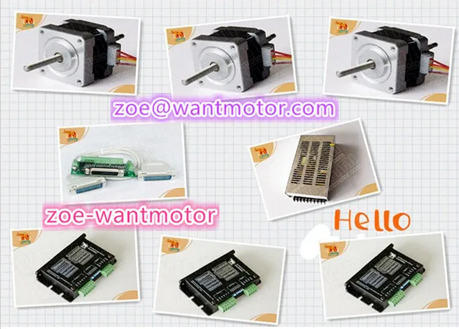 

Good quality!Wantai Nema16 Linear Motor 39BYGL215A 34mm+Driver DQ420MA 36V 1.7A 128Micro+ Power supply 200W 24V CNC Router Cut