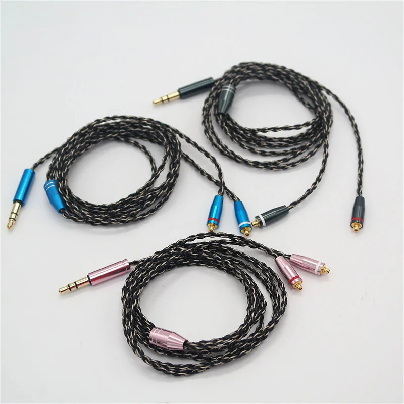 

Replacement OCC Silver-Plated Earphone Cable for MMCX Headphone for Shure SE215 SE315 SE425 SE535 SE846 UE900