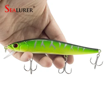 

SEALURER Brand Floating Fishing Minnow Lure 14cm 23g Carp 2# Hooks 3D Eyes Pesca Wobble Hard Bait Crankbait Tackle 1pcs/lot