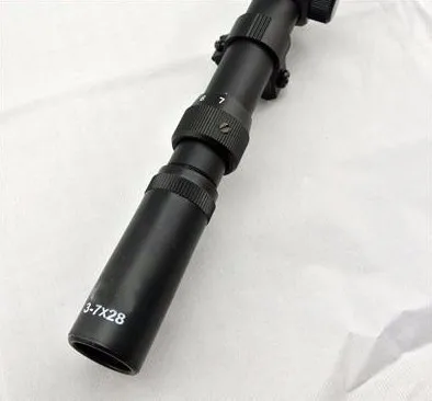 Охотничьи Тактические прицелы 3-7x28 Zoom Air Telescopic Rifle Scope оптические прицелы для охоты Fit. 22 винтовки air guns