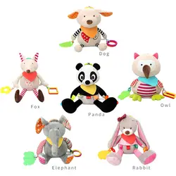 Удобные детские игрушки 0-12 месяцев успокаивающие куклы успокаивающие спящие животные плюшевые игрушки развивающие детские погремушки