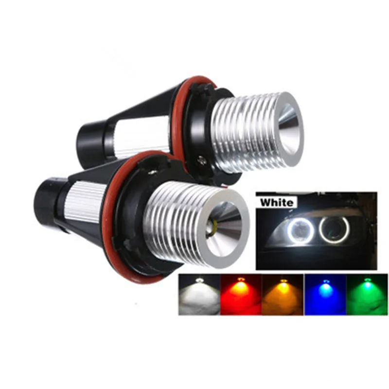 2 шт. 5 Вт для BMW E39 E53 E60 E61 E64 E65 E66 E87 X3 X5 LED Angel Eye Halo Кольцо маркер боковой свет белый