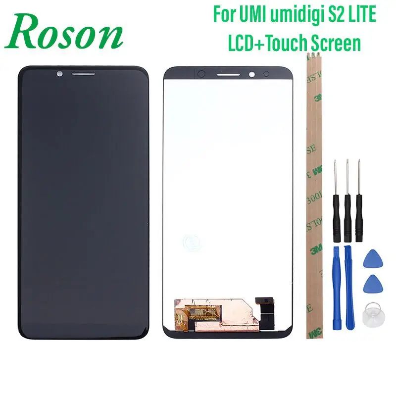 

Roson for UMI Umidigi S2 LlTE F602517VA LCD Display And Touch Screen +Frame Digitizer Replacement For UMI UMIDIGI S2 LlTE+Tools