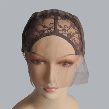 

Lace Front Wig Cap For Making Wig With Adjustable Strap And Guide Line Glueless Weaving Cap Flower Swiss Lace Wig Cap