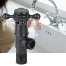 Запорный клапан медный горячий и холодный треугольный клапан бытовой утолщенный треугольный клапан G1/2 ручной заподлицо клапан