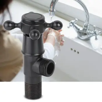 

Shut-off Valve Copper Hot And Cold Triangle Valve Household Thickened Triangle Valve G1/2 Manual Flush Valve