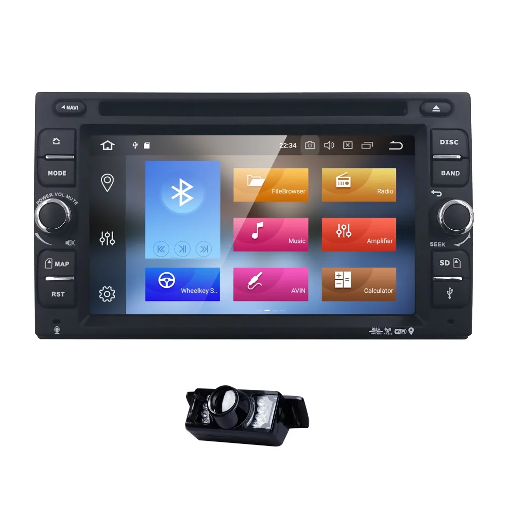 Qcta Core 2 din AutoRadio Android 8.0 Car DVD Multimedia Stereo player